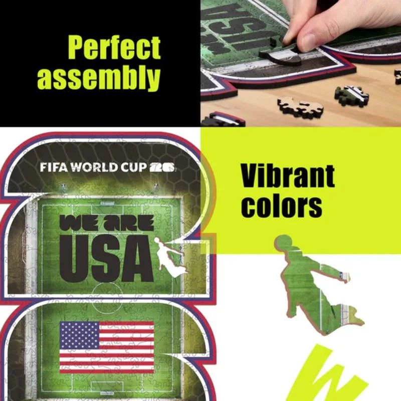 FIFA World Cup Wooden Puzzles  - Home Decor Usa ulasan dan harga