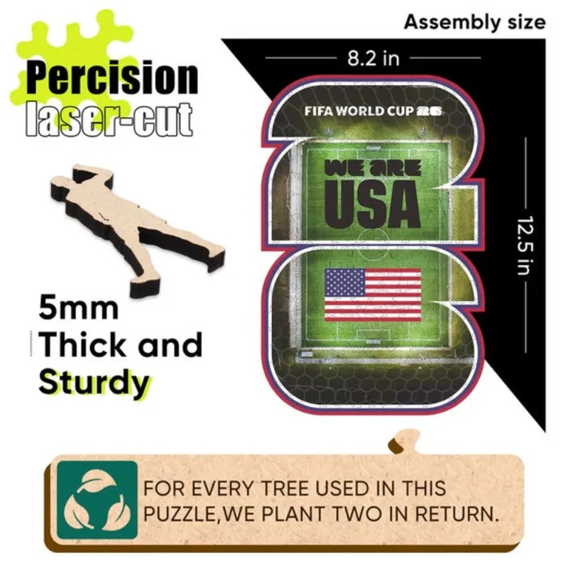 FIFA World Cup Wooden Puzzles  - Home Decor Usa ulasan dan harga