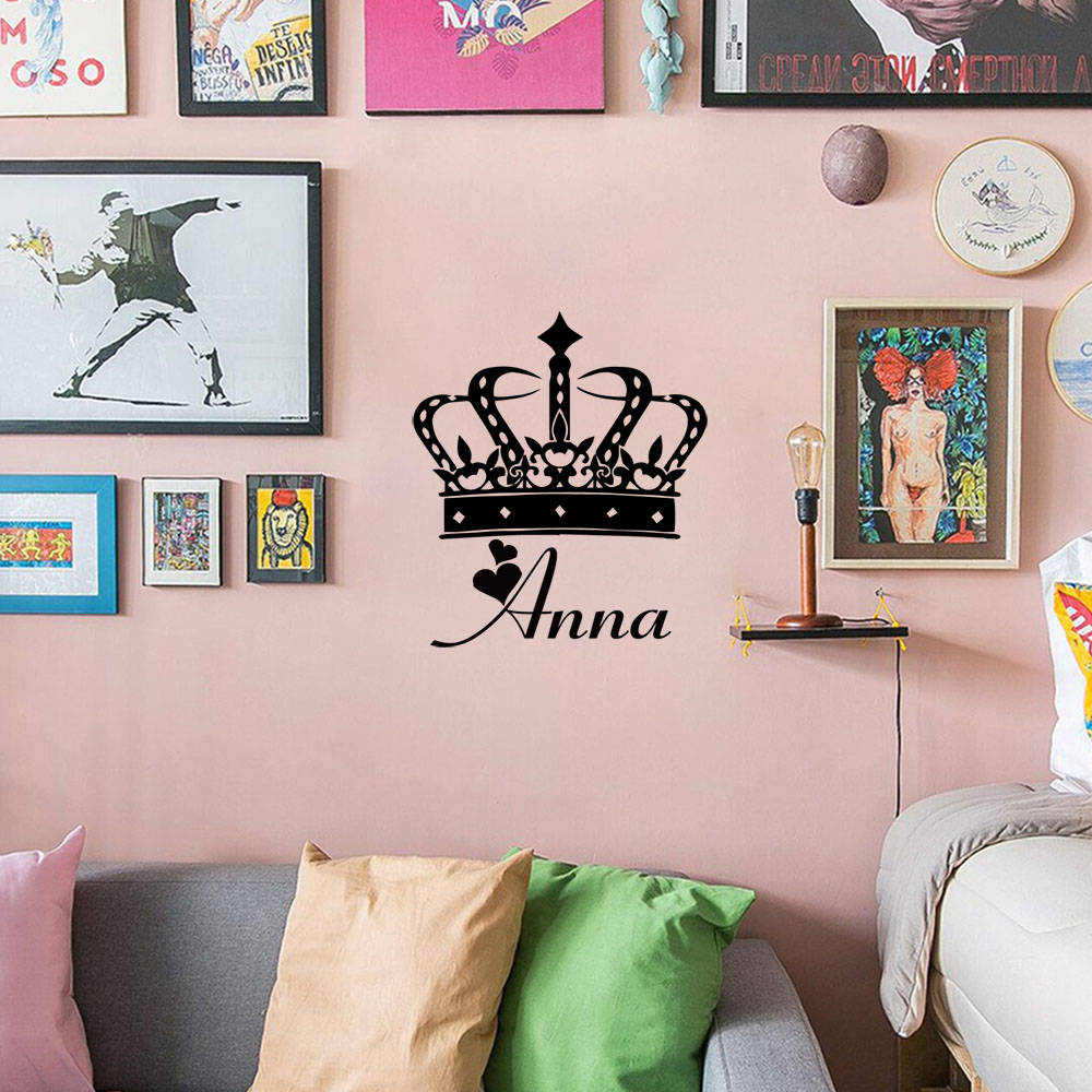 1PC Excellent Queen Personaliz - Home Decor Sticker ulasan dan harga
