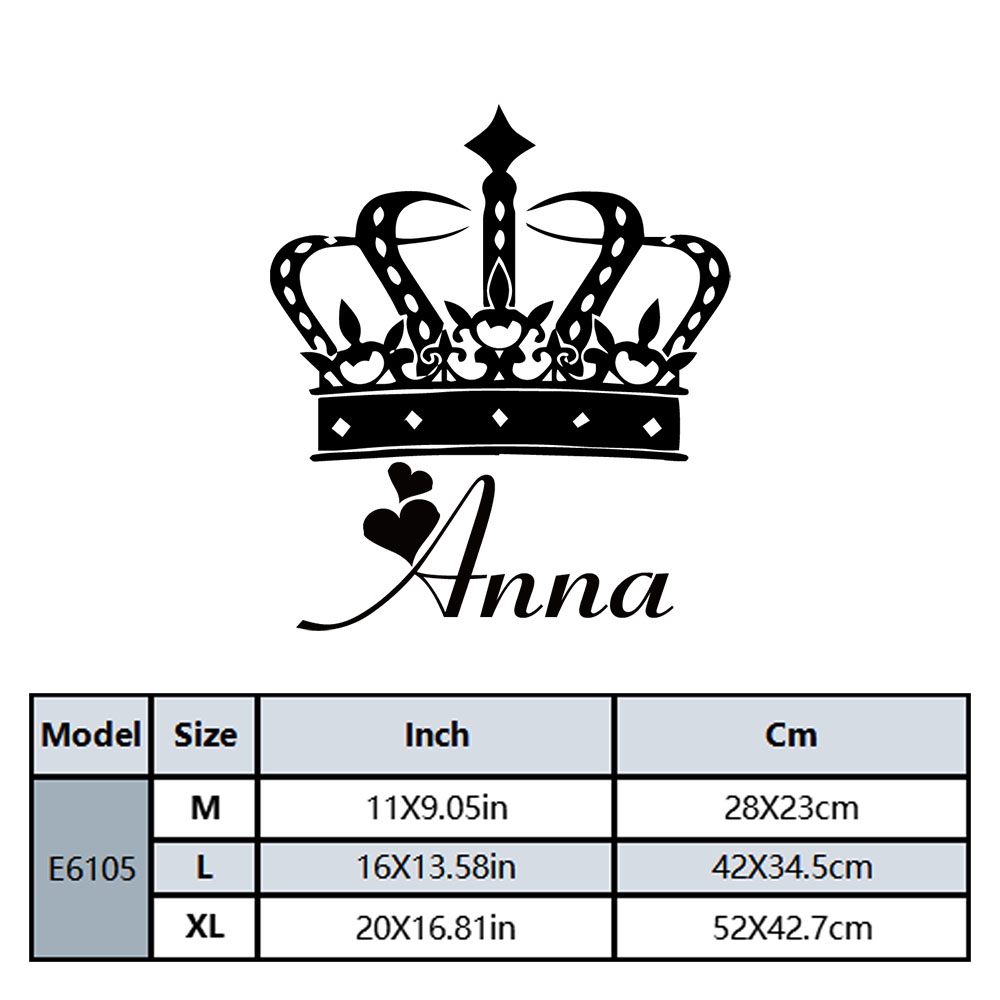 1PC Excellent Queen Personaliz - Home Decor Sticker ulasan dan harga
