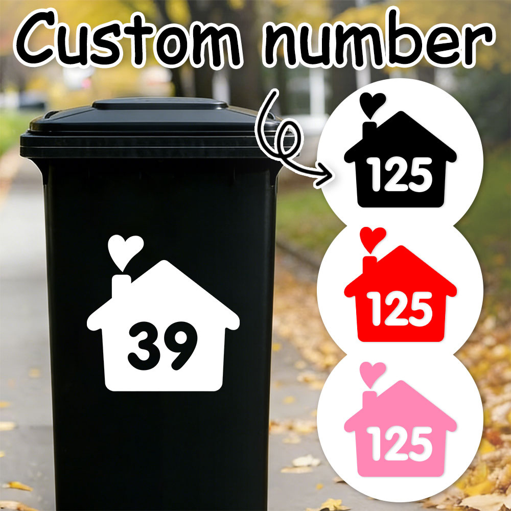 1PC/3PCS Custom House Number S - Home Decor Sticker ulasan dan harga