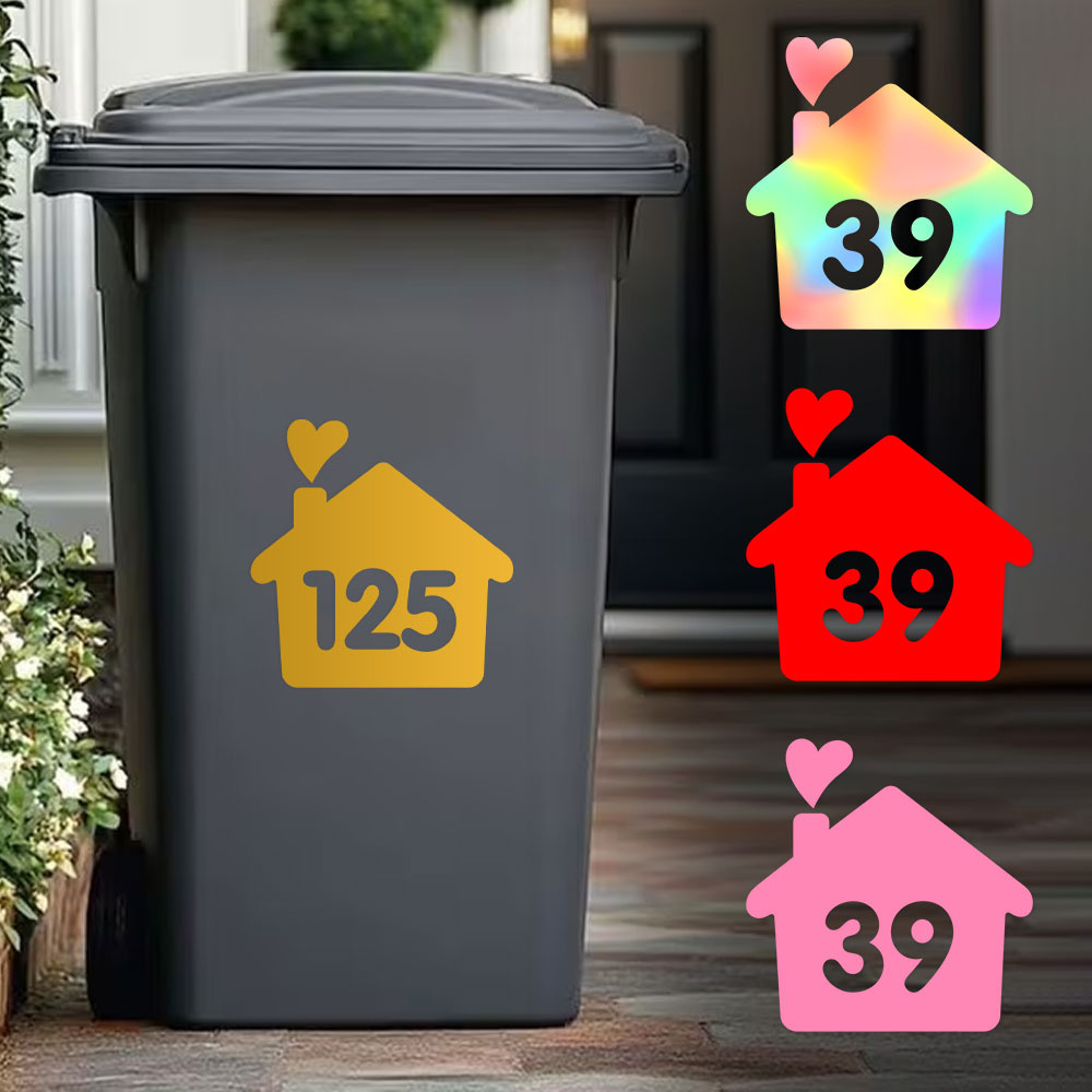 1PC/3PCS Custom House Number S - Home Decor Sticker ulasan dan harga