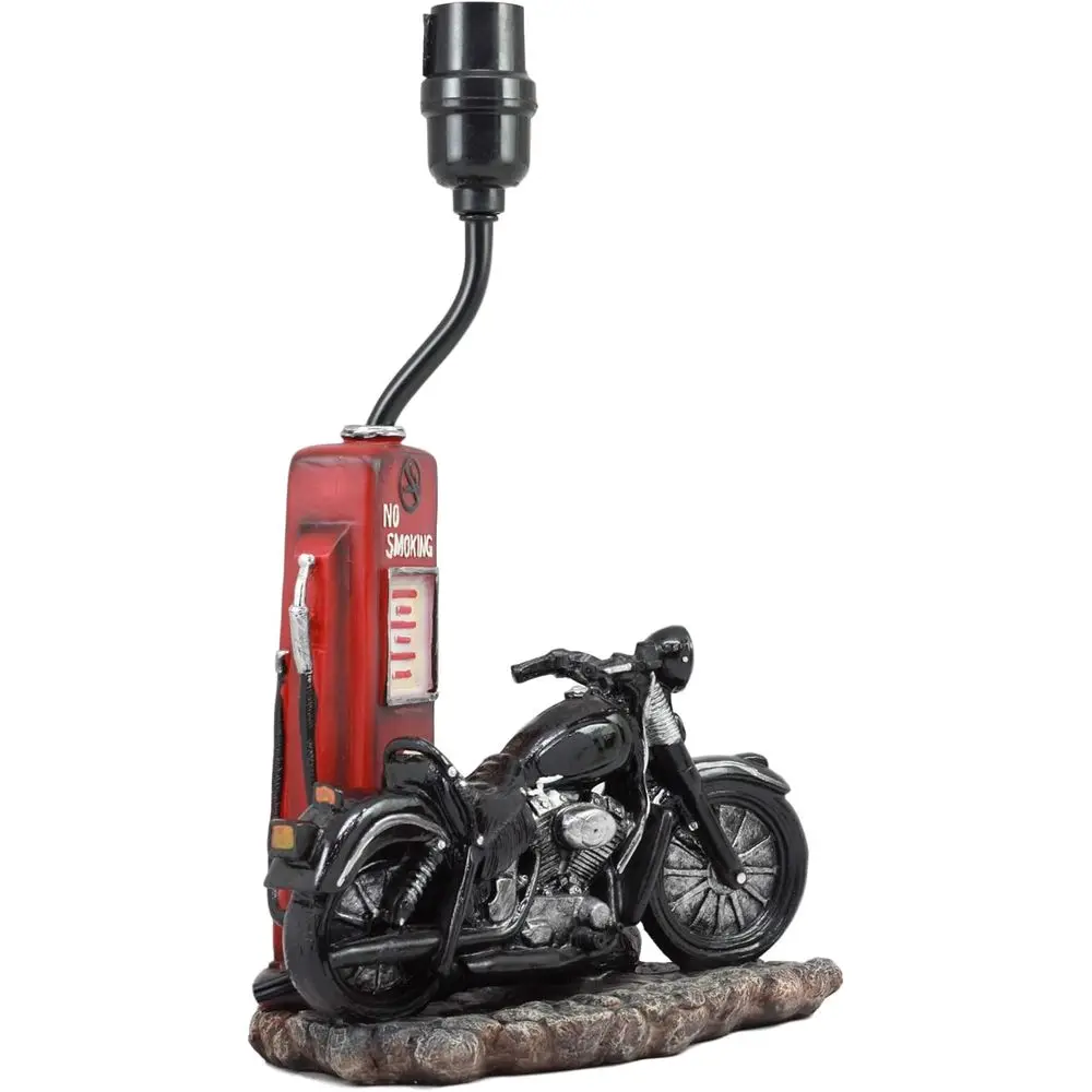 Vintage Retro Black Motorcycle - Home Decor Lamp ulasan dan harga