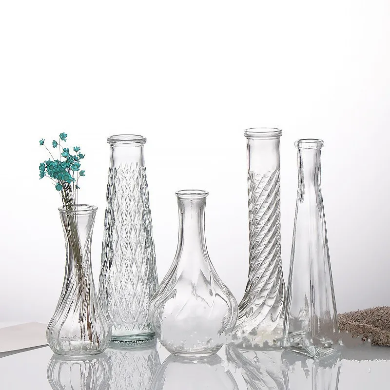 Simple Thread Vase Slender Gla - Terrarium Glass Bottle ulasan dan harga