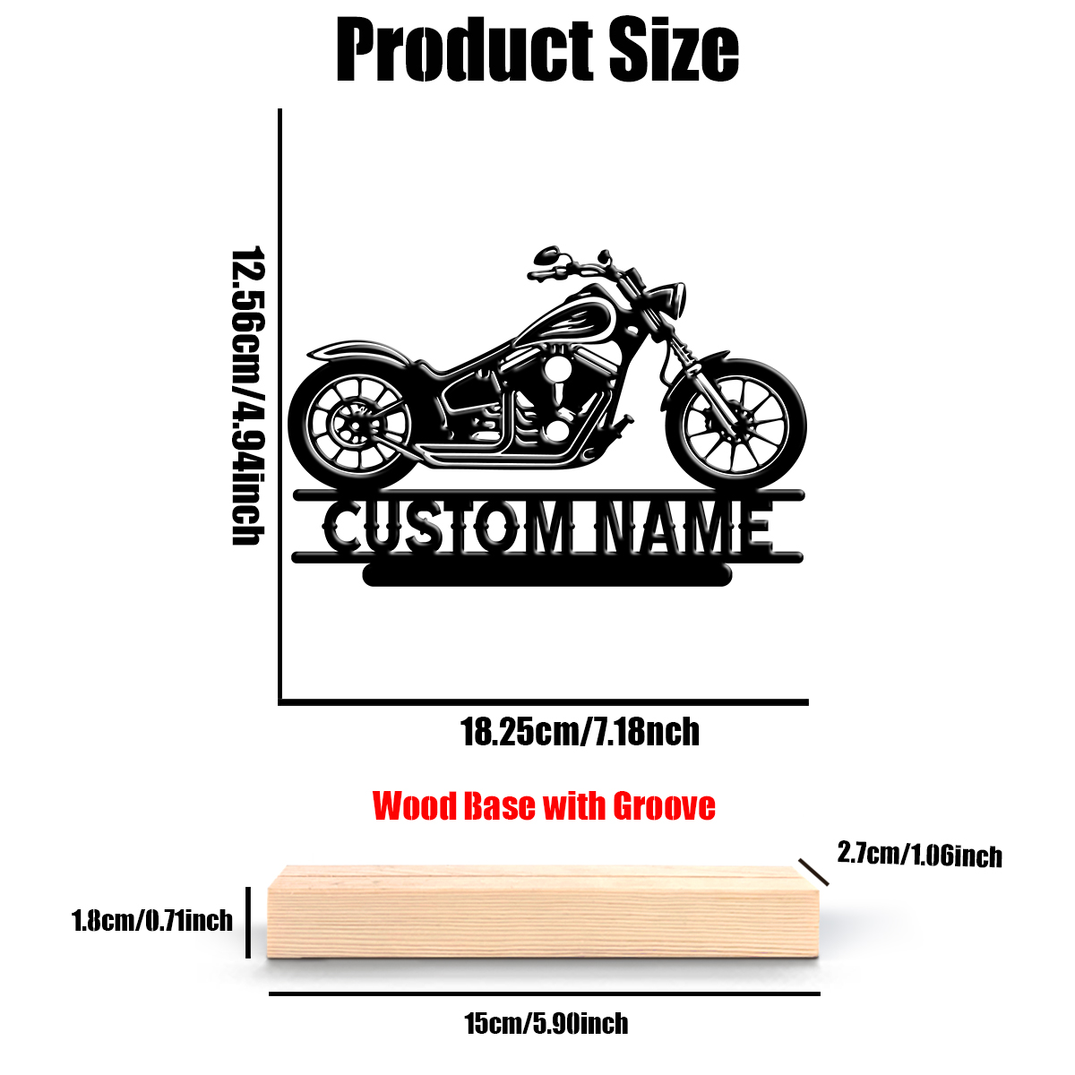 1Pc Csutom Name Road Motorbike - Home Decor Names ulasan dan harga