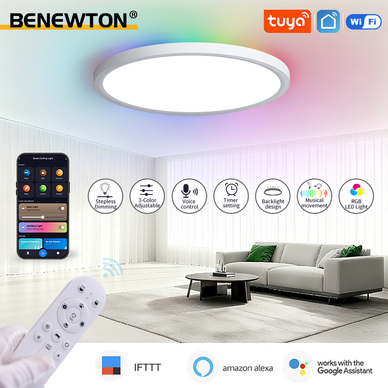 BENEWTON Tuya Smart WiFi Ceili - Home Decor Free App ulasan dan harga