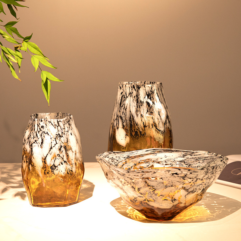 Glass Vase Irregular Gradients - Terrarium Glass Bottle ulasan dan harga