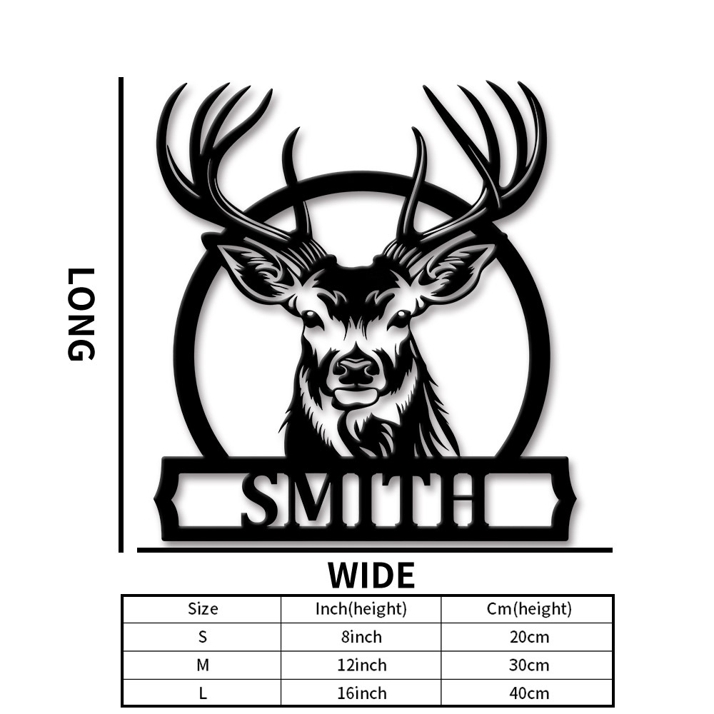 Personalized Deer Family Name  - Home Decor Names ulasan dan harga