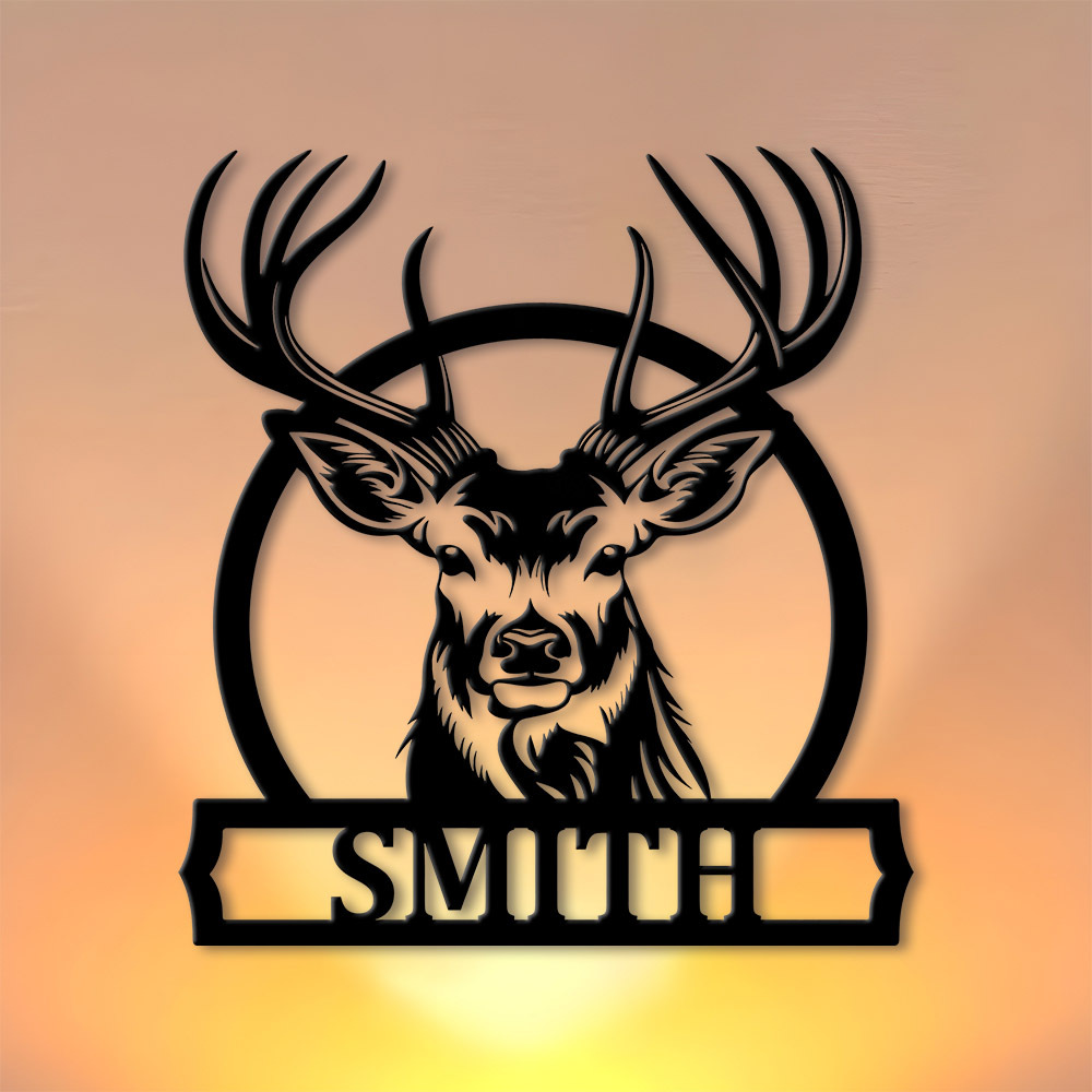 Personalized Deer Family Name  - Home Decor Names ulasan dan harga