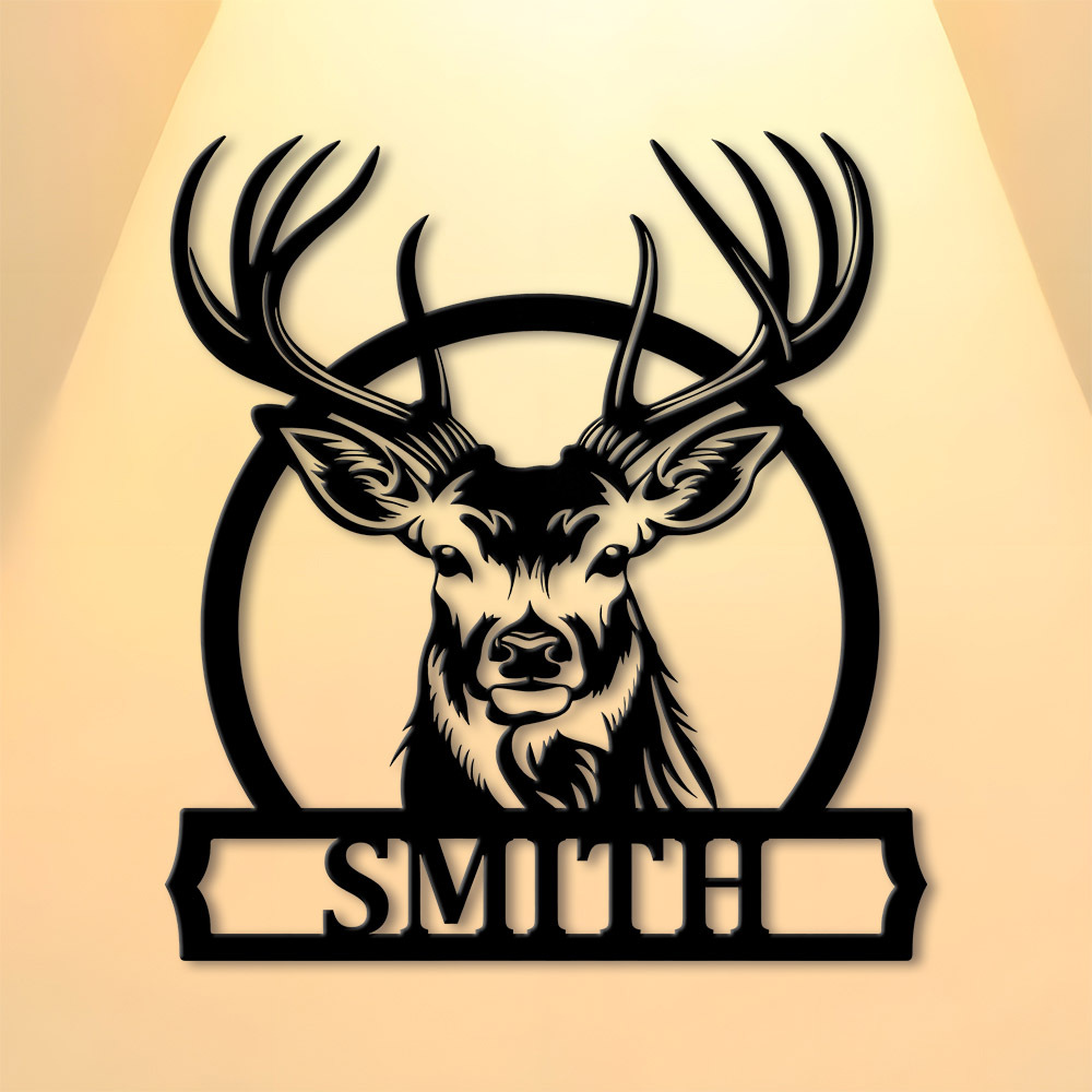Personalized Deer Family Name  - Home Decor Names ulasan dan harga