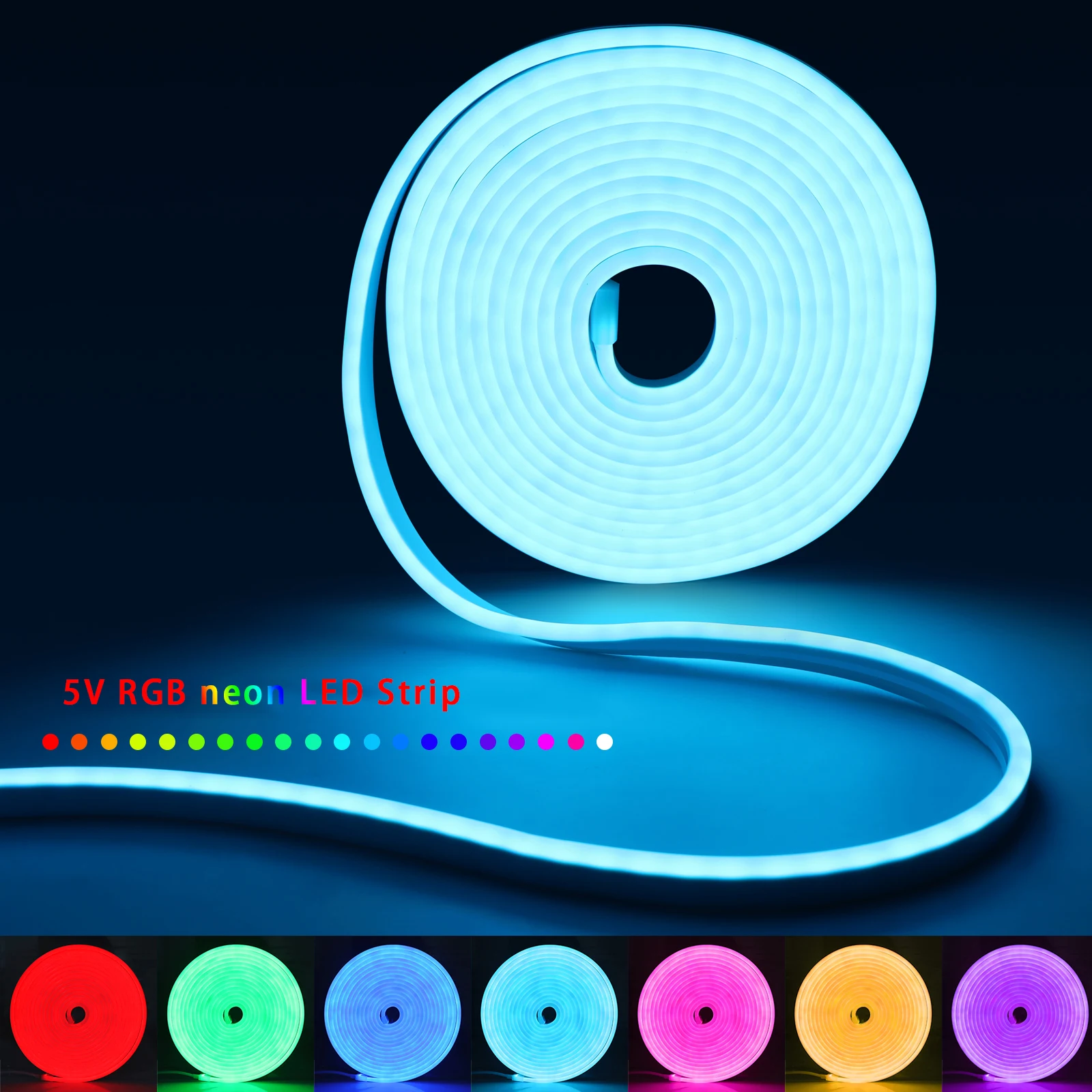 1-5m RGB LED Neon Strip Light  - Home Decor Lamp ulasan dan harga