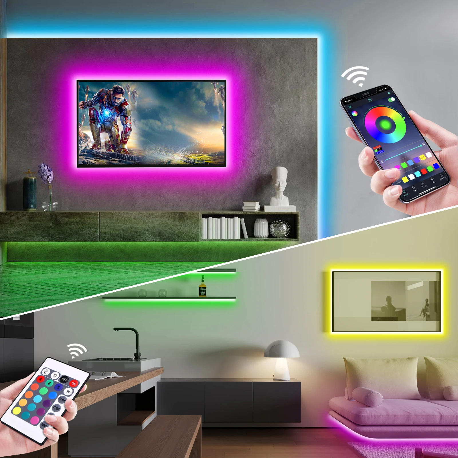1-5m RGB LED Neon Strip Light  - Home Decor Lamp ulasan dan harga
